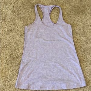Purple striped lululemon athletica cool racerback